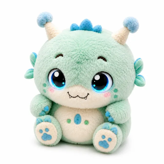 Green Monster Plush Toy, manufactured by Chloe Toys