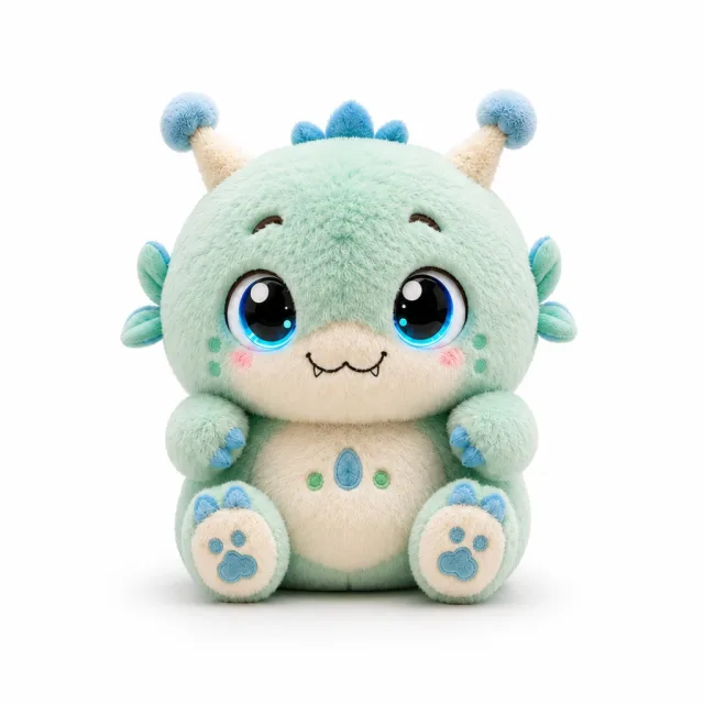 Green Monster Plush Toy, manufactured by Chloe Toys