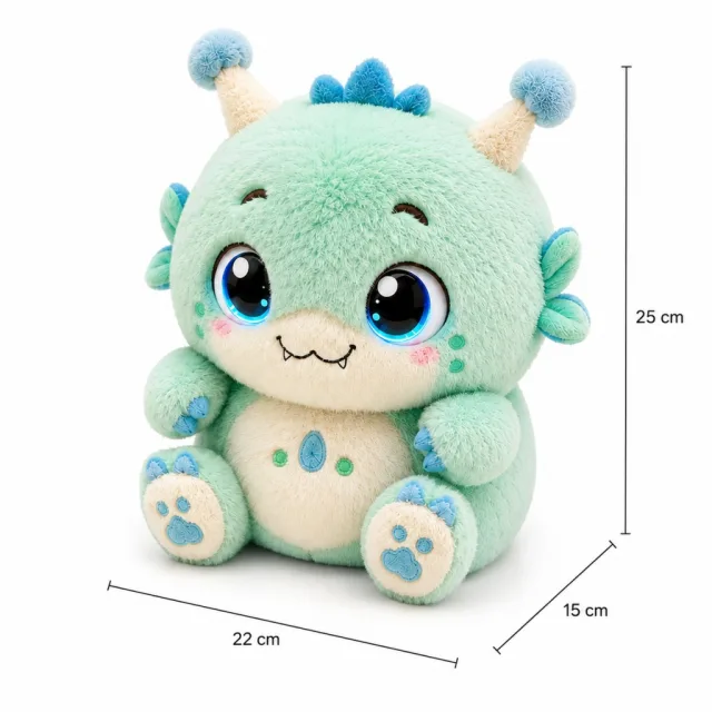 Green Monster Plush Toy, manufactured by Chloe Toys